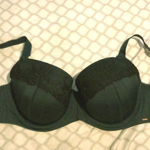 Dorina Curves l NWT Green & Black Bra 34DDD